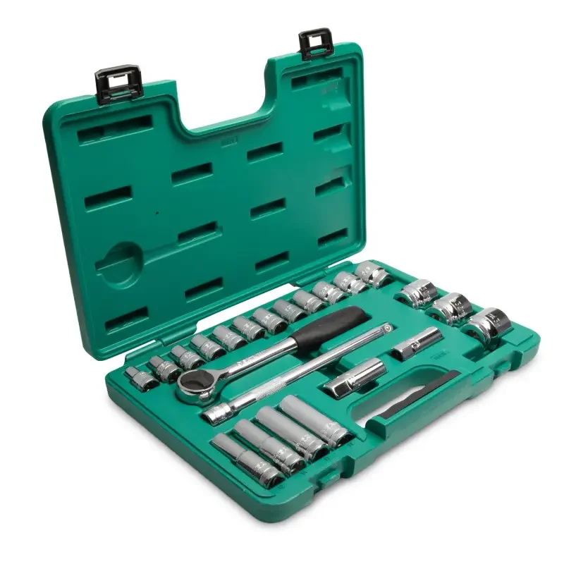 23 ks. Sada metrických nástrčných hlavic s 1/2" po (SATAST09526) Pouze Dnes