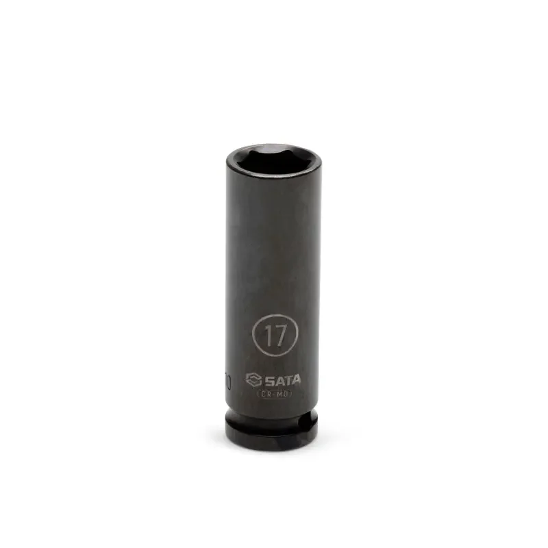 1/2" Drive 6 Point Impact Deep Socket 17mm (SATAST34410SC) Finální Výprodej