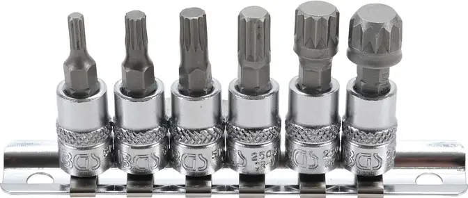 Zástrčné hlavice 1/4" XZN M4 ÷ M12 BGS102162 Sada 6 dílů (BGS102162) Dokud Zásoby Vydrží