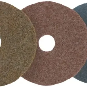 Značkový Brusný kotoučový výsek na suchý zip, plsť 115mm, jemná zrnitost, modrý FORMAT