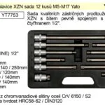 YATO Gola ořechy XZN sada 12 kusů M5-M17 Oblíbený