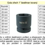Akce Gola ořech šestihran 1″ kovaný 32mm