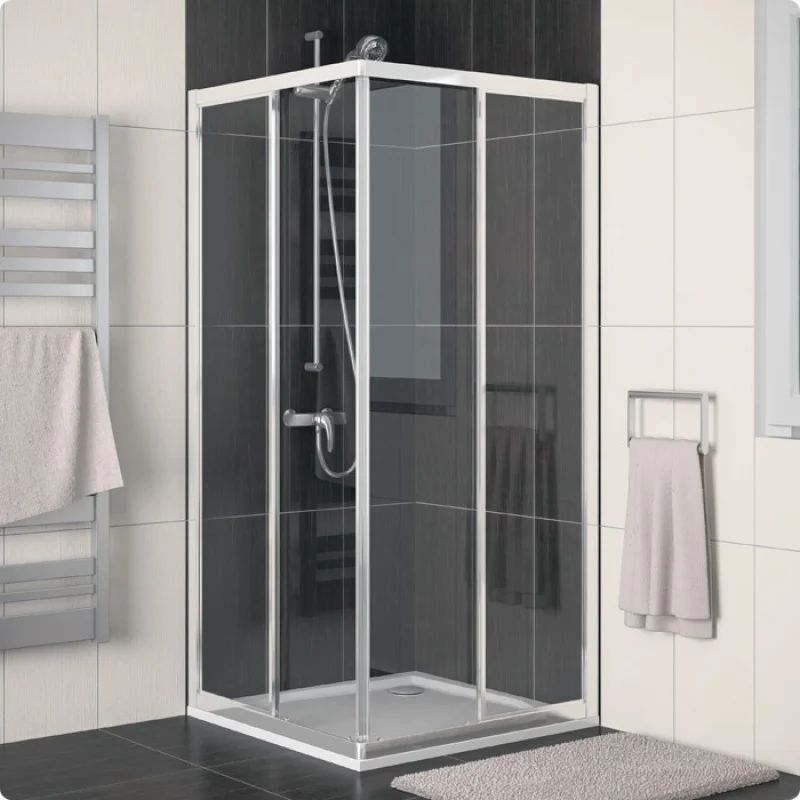Zlevněný RONAL ECOAC ECO-Line rohový vstup komplet, 90cm, aluchrom/durlux ECOAC09005022