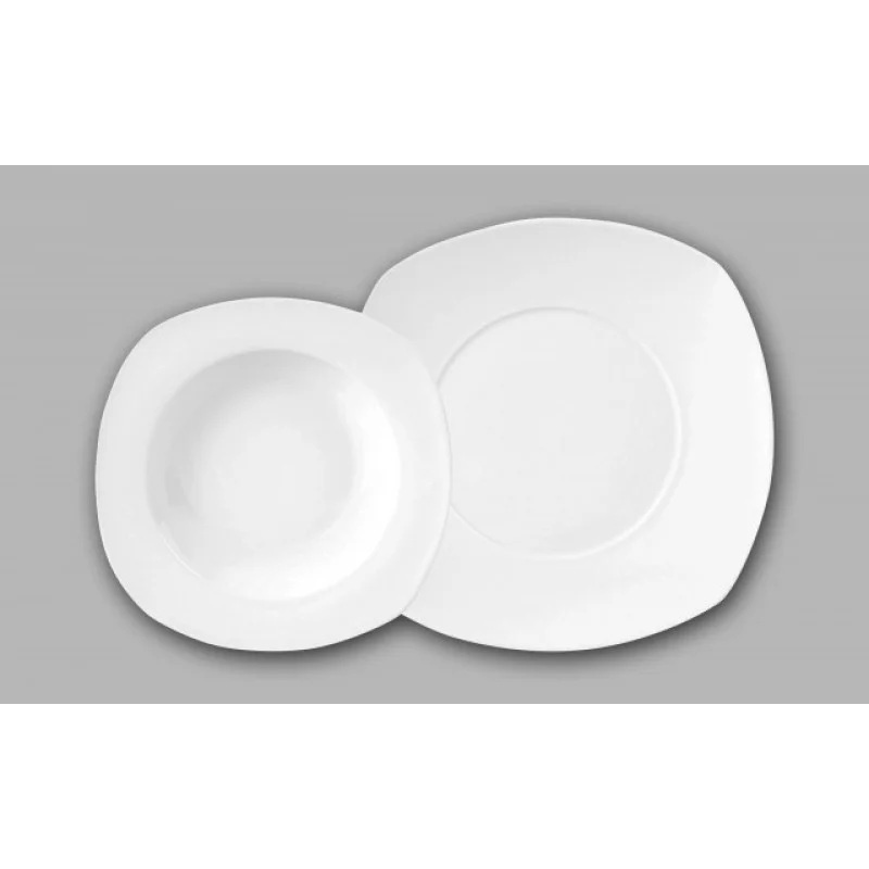Značkový VIVION Jídelní sada talířů 12 ks porcelánová HA-30687