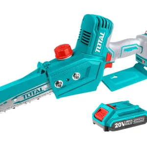 Značkový Total Řetězová pila AKU, mini, 20V LI-ION, Brushless, 1ks baterie, 1ks nabíječky, TGSLI20685