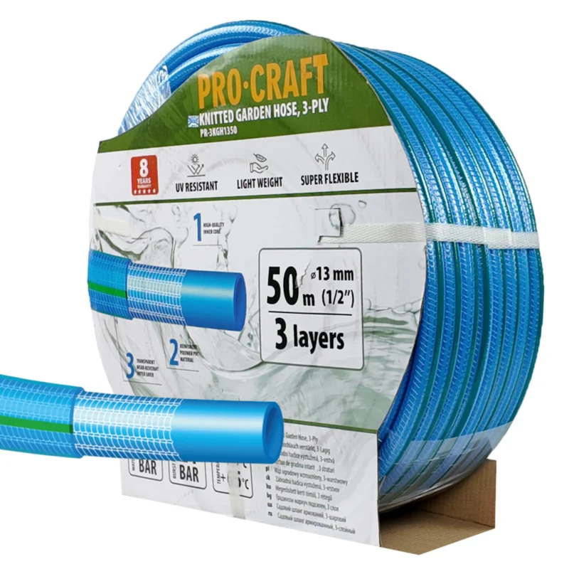 Zahradní hadicí Procraft PR-3KGH1350 3 vrstvy, 1/2" 50m | PR-3KGH1350 Procraft Cenová Bomba
