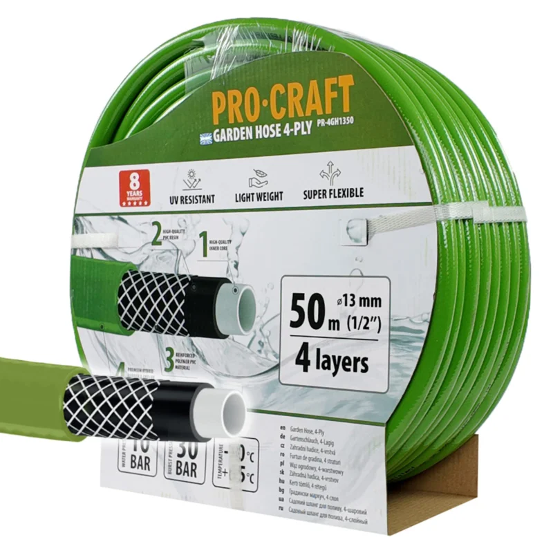 Zahradní hadicí Procraft PR-4GH1350 4 vrstvy, 1/2" 50 m | PR-4GH1350 Procraft Kup Teď
