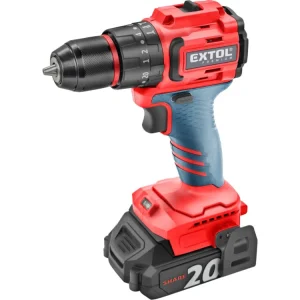 Zlevněný EXTOL PREMIUM vrtací šroubovák aku s příklepem SHARE20V, BRUSHLESS, 2Ah, 8891808