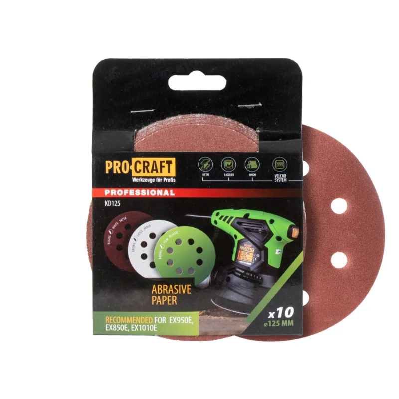Značkový Brusný papír 10 ks. Procraft КD125.100 | KD125.100 Procraft