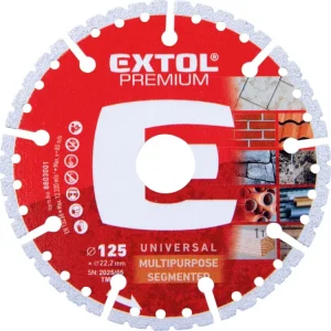 Akce EXTOL PREMIUM kotouč řezný diamantový MULTI univerzální, O125x22,2x2,2mm, 8803001
