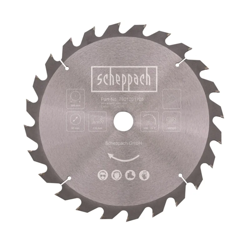 Zlevněný Scheppach Pilový kotouč TCT ( 305 x 30 x 2,8 mm, 24 Z ) pro HM 305 SL / HM 140 L