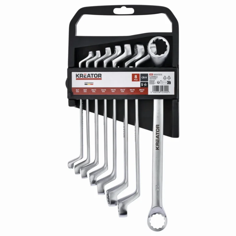 Značkový Kreator KRTH30004 Sada oboustranných očkových klíčů 6-22mm - 8ks