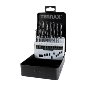 Značkový RUKO Sada vrtáků do kovu Terrax - kovový obal | 1-10 mm 19 dílů - RUA205210