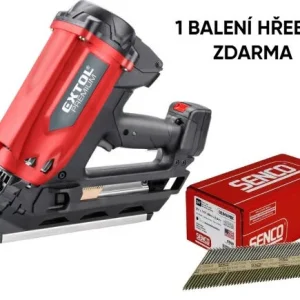 Zlevněný Plynová hřebíkovačka na konstrukce 50-90mm EXTOL premium + Hřebíky