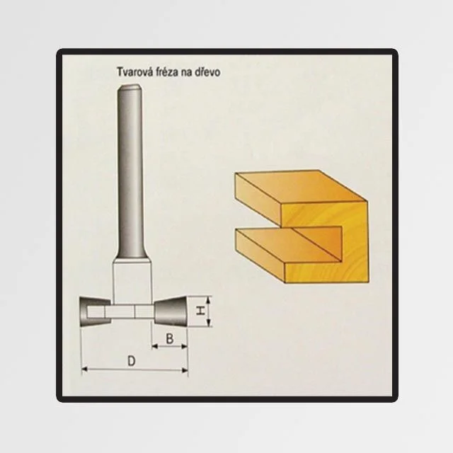 Zlevněný Tvarové frézy do dřeva 10x9,4mm