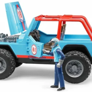 Jeep modrý s řidičem Bruder 02541 Zlevněný